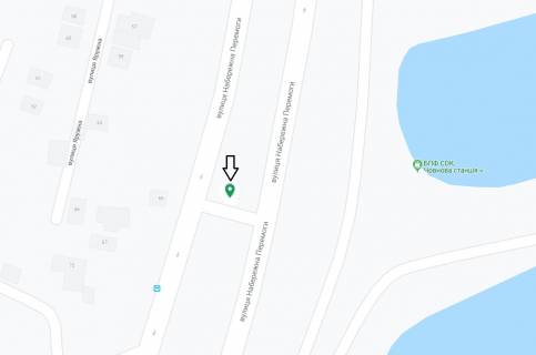 Бэклайт A в Днепр (Днепропетровск) Набережна Перемоги вул., Розділова смуга, біля лінії розвороту, в сторону Космічної вул. схема