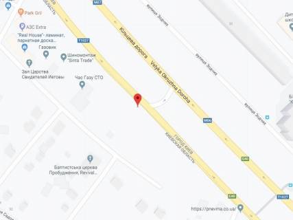 Билборд A в Киеве Окружна дорога - Зодчих вул., 30, навпроти, №3, верхній схема