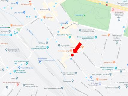 Ситилайт B в Киеве, 1.8x1.2  Паньківська вул. 27/78 - вул. Жилянська, в сторону вул. Жилянської схема
