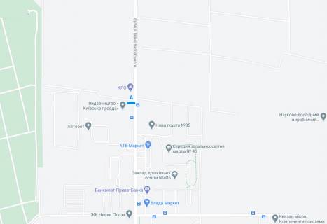 Билборд A в Киеве Виговського вул. (колиш. Гречко), 13, в сторону ст.м. "Нивки" схема