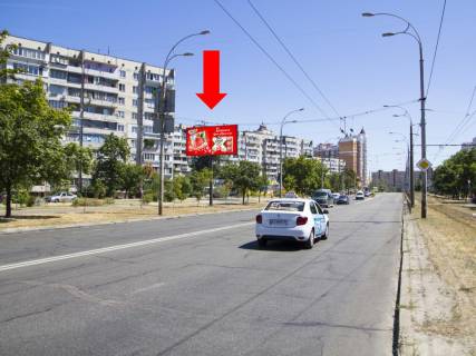 Билборд  в Киеве, 3x6  Гайдай вул., 10, в сторону Левка Лук’яненка вул. (Маршала Тимошенка) фото 1