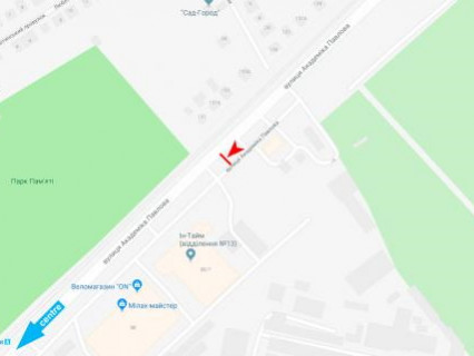Билборд B в Харькове, 3x6  Павлова вул., 88, (3), парк Пам'яті, в центр схема