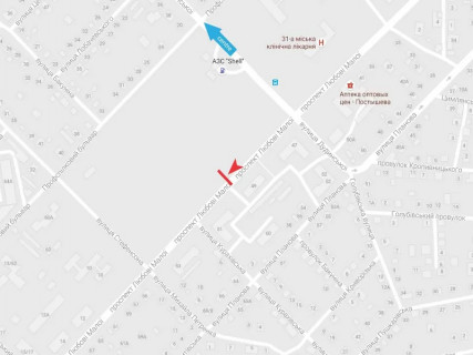 Билборд A в Харькове, 3x6  просп. Любові Малої (Постишева)., 49, з центру схема
