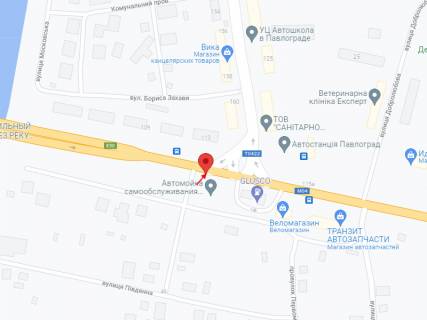 Билборд B в Павлограде, 6х3  вул. Дніпровська - вул.Полтавська схема
