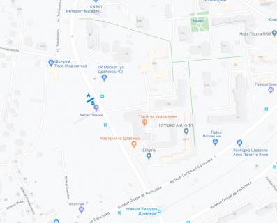 Билборд B в Киеве Драйзера вул., 40, навпроти, в сторону Радунська вул. схема