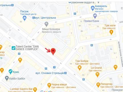 Ситилайт B в Днепр (Днепропетровск), 1.2х1.8  просп. Дмитра Яворницького (Карла Маркса) в районі буд. 46 схема