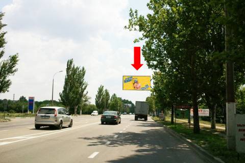 Билборд A в Херсоне, 3x6  Миколаївське шосе, поворот на "Оригінал-Авто", в центр (флажок) фото 1