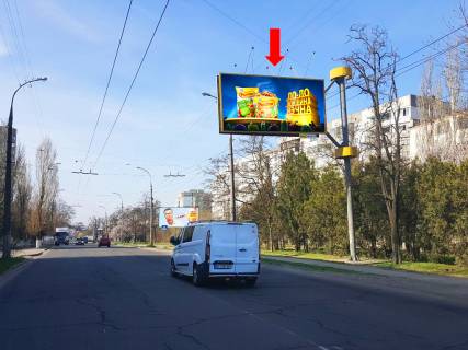 Билборд A в Херсоне, 3x6  Стрітенська вул. (кол. Люксембург вул.), 15, біля супермаркету "Оскар" (флажок) фото 1