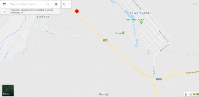 Билборд B в Киеве Гостомельське шосе, в сторону Києва, 3.8 км, до Міська вул. схема