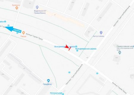 Billboard B in Kharkiv, 3x6  Нескорених (кол. Героїв Праці) вул., 37, зупинка "Володимирська церква", (1), з центру scheme