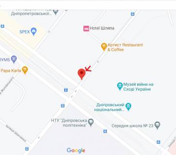 Ситилайт A в Днепр (Днепропетровск), 1.2х1.8  площа Соборна (Колиш. Жовтнева пл.) в районі буд. 1 схема