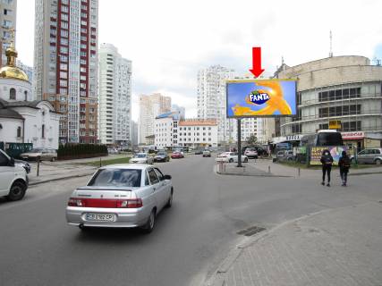 Билборд  в Киеве, 3x6  Гмирі вул., 7 - вул. Чавдар, в бік пр. Бажана, ст.м. "Позняки" фото 1