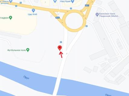Билборд B в Черновцах Гагаріна (Вокзальна) ул., мост, выезд из города схема