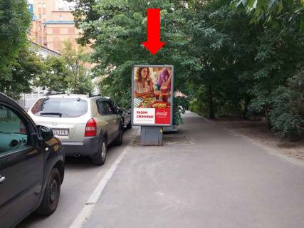 Сiтiлайт A у Києві, 1.8x1.2  Волоська вул., 47 - вул. Введенська, біля Поліклініки Подільського р-ну, в сторону Нижнього валу Фото 1