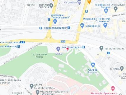 Видеоборд A в Одессе, 2.3x3.14  Херсонський сквер 1  - 479254 схема
