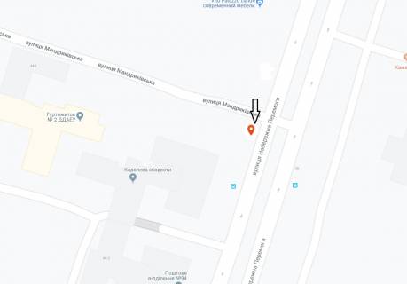 Бэклайт A в Днепр (Днепропетровск) Набережна Перемоги вул., 44/3, на світлофорі схема