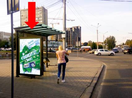 Ситилайт B в Львове, 1.8x1.2  Стрийська вул., 104 / вул. Великого В., (зупинка "Автобусний завод"), в центр фото 1