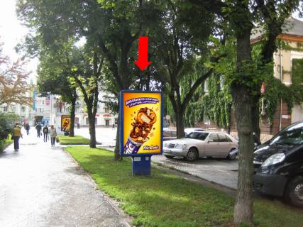 Ситилайт A в Тернополе, 1.8x1.2  Чорновола вул., 2, біля Укртелекому, в бік Театрального майдану фото 1
