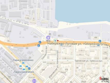 Ситискролл A в Киеве, 1.8x1.2  Набережно-Лугова вул., 8Б, - вул. Юрковська, перед АЗС WOG схема