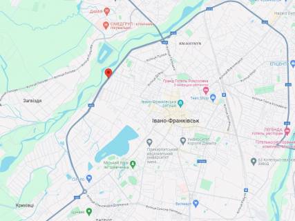 Білборд, Бігборд (Борд)  B у Івано-Франківську, 3x6  Набережна ім. Стефаника вул. - Флотська вул., супермаркет "АТБ" схема