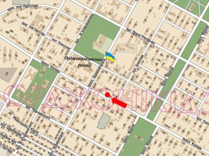 Билборд A в Харькове, 3x6  Олександрівський пр. (кол. Косіора пр.), 89, біля ринку, супермаркету "АТБ", в центр схема