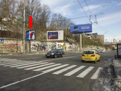 Бэклайт  в Киеве, 2.3x3.14  Протасов Яр вул. / пер. Докучаєвський, в сторону центру фото 1