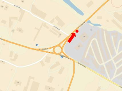 Билборд  в Виннице, 3x6  Пирогова вул., 133, біля авторинку "Сатурн", в центр схема