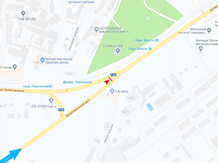 Билборд B в Харькове, 3x6  Полтавський Шлях вул. - Залютинська вул., в центр, лівий схема