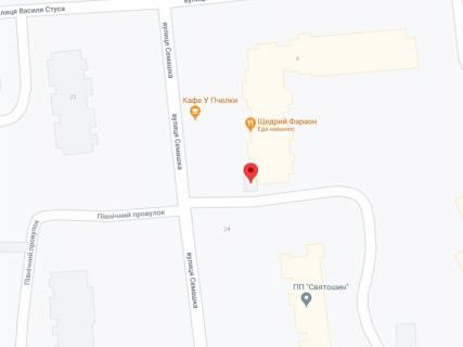 Видеоборд A в Киеве Стуса вул., 9, аптека "Вітамін", прайс за ролик 10 сек 1 вихід/5 хвилин, на двосторонньому екрані, від 144 виходів на день. Розрахунок для інших параметрів трансляції уточнюйте у менеджера. - 301174 схема