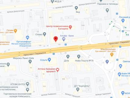 Видеоборд A в Киеве Перемоги пр., 106/2, аптека "Вітамін", прайс за ролик 10 сек 1 вихід/5 хвилин, на двосторонньому екрані, від 144 виходів на день. Розрахунок для інших параметрів трансляції уточнюйте у менеджера. - 301171 схема