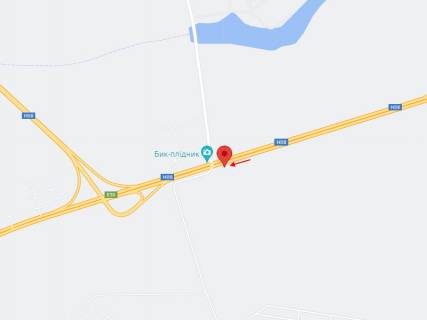 Билборд B на трассах Днепровской области, 6х3  Автошлях Дніпро - Кривий Ріг (М-30), поворот на м. Кам'янське, навпроти "Бика", біля АЗС Дніпронафта, рух у бік м. Кривий Ріг схема