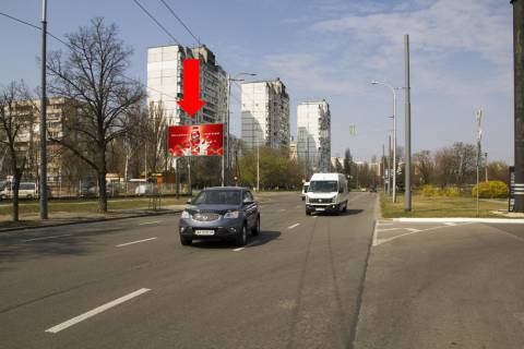 Билборд  в Киеве, 3x6  Героїв Космосу вул. / Коласа вул., біля АЗС "Socar", в сторону вул. Жмеринської фото 1
