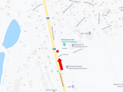 Video Billboard A in Kyiv, 3x6  Stolicne sose - st. Lisnica, v storonu centru - 456990 scheme