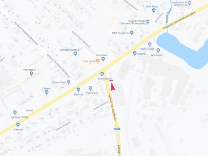 Билборд  в Шепетовке, 3x6  П'яскорського вул., в'їзд у місто схема