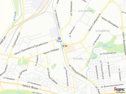 Билборд A в Луцке, 3х6  Соборності/Перемоги/Карпенка-Карого_міст_ТАМ-ТАМ_Ювант_ринок схема