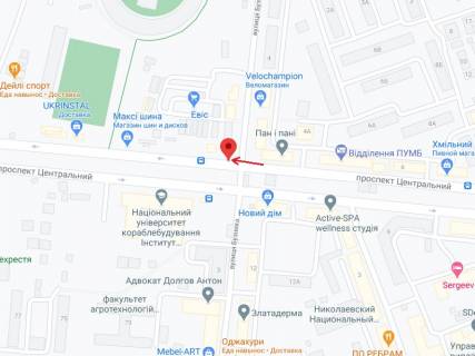 Ситилайт A в Николаеве Центральний просп. (Леніна просп.). - Бузника вул., 1 схема