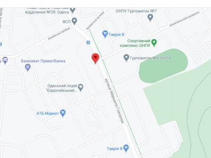 Видеоборд A у Одесі Добровольців вул. (Маршала Говорова)., 10/6, аптека "Мед Сервіс", №Юг031, прайс за ролик 10 сек 1 вихід/5 хвилин, з 8:00-22:00. Розрахунок для інших параметрів трансляції уточнюйте у менеджера. - 301477 схема