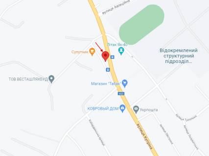 Білборд, Бігборд (Борд)  A у Кривому Розі Купріна вул., 129, в сторону Визволення пл. схема