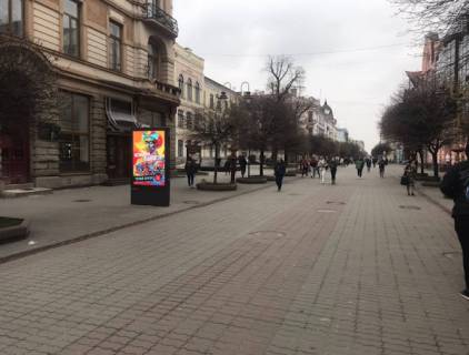 Видеоборд B в Ивано-Франковске, 1.8x1.2  Незалежності вул., 15, у бік Шашкевича (Комарова) вул., стометрівка - 420870 фото 1