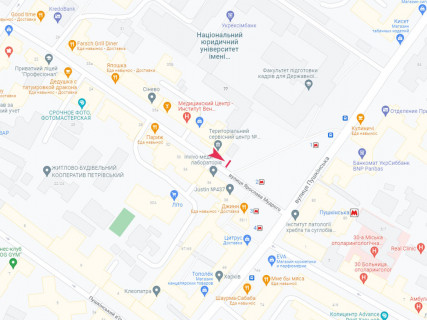 Скроллер B в Харькове, 2.3x3.14  Ярослава Мудрого (Петровського) вул., 37 - Сковороди (кол. Пушкінська) вул., ст.м. "Ярослава Мудрого" - 667735 схема