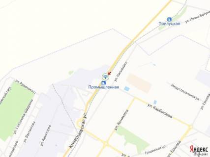 Билборд B в Луцке Ківерцівська вул., в'їзд а місто, в центр схема
