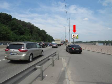 Видеоборд A в Киеве, 2.3x3.14  Набережне шосе вул., 650 м. від ст.м. "Дніпро", в бік Подолу - 583725 фото 1