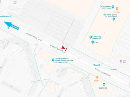 Billboard B in Kharkiv, 3x6  Нескорених (кол. Героїв Праці) вул., 7, (3), Караван, з центру scheme