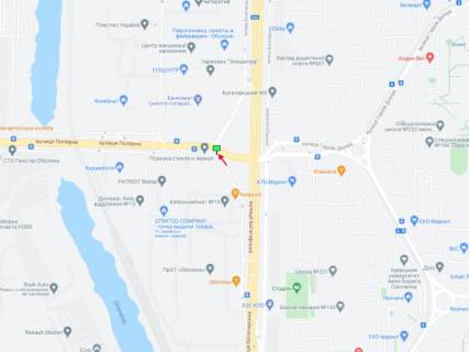 Призма A в Киеве Полярна вул. - Богатирська вул. - 395558 схема