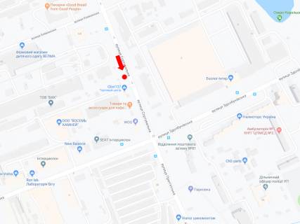 Billboard A in Kyiv, 3x6  Sortuval'na st. - st. Klemans'ka, v storonu Zdolbunivs'ka st. scheme