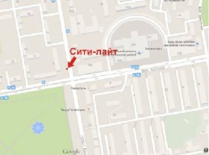 Ситилайт  в Кривом Роге, 1.8x1.2  Металургів пр., 21/2 схема
