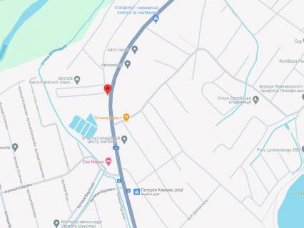 Билборд A в Ивано-Франковске, 3x6  Набережна Стефаника вул., ресторан "Осокори Фест" схема