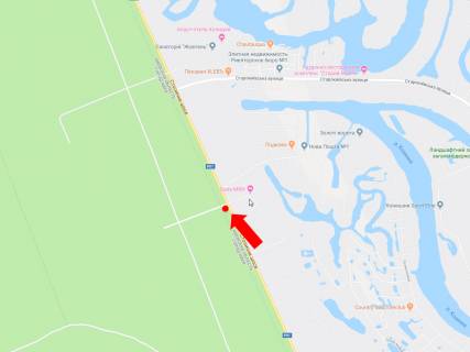 Билборд  в Киеве, 3x6  Столичне шосе, зупинка "пансіонат" Сокіл ", 1 км. до повороту на дамбу, в Київ схема