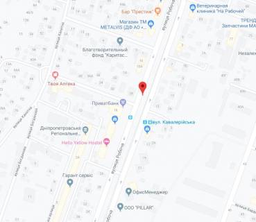 Билборд B в Днепр (Днепропетровск), 6х3  вул. Робоча, в районі буд. №14, рух до центру схема