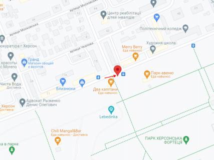 Призма A в Херсоне Небесної Сотні вул. - Разіна вул. - 397895 схема